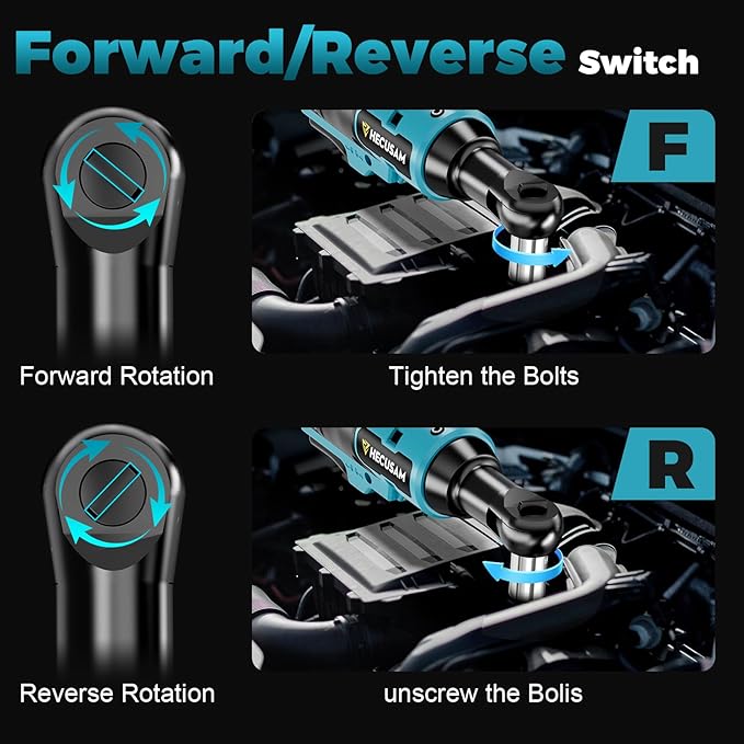 74 Ft-lbs 21V Cordless Ratchet Wrench Set, 3/8" Electric Ratchet, 800 RPM Power Brushless Motor with LED Light, 8 Laser Sockets, 1/4" Adapter, 3" Extension Bar, 2x2.0Ah Batteries