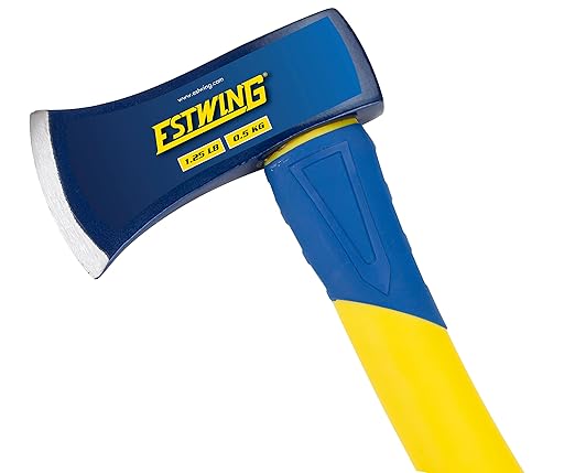 Estwing Axe, 14 Inch Handle, 1.25 lb Head with Fiberglass Handle, Model #62440