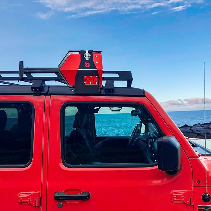 DMOS Delta Shovel - Collapsible Heavy-Duty Steel Folding Shovel for Camping, Overlanding, Survival, Military, Hunting, & Off-Road Use - Racing Red - Pro