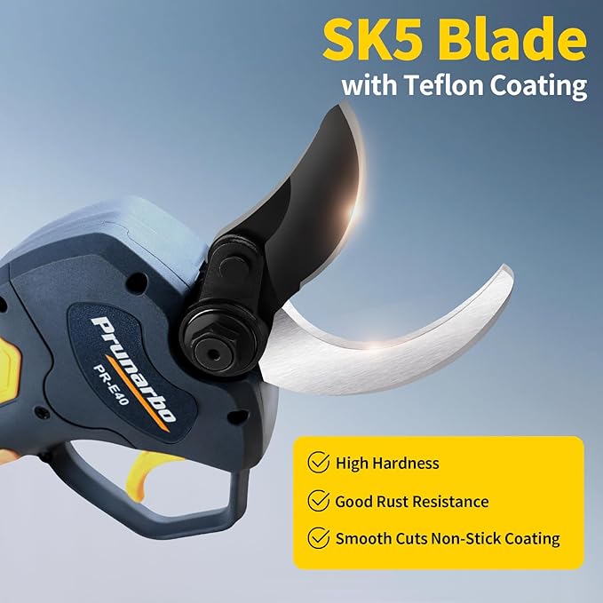 2-in-1 Brushless Pole Pruning Shear, 40mm Professional Cordless Pruners with Extension 1.6 Inches Compatible with Makita 18V Batteries Electric Tree Pruner 4000mAh Battery Secateurs