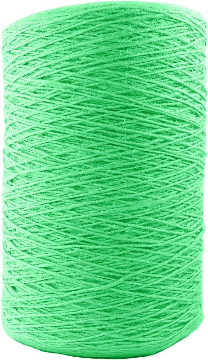 1mm x 3000 Feet Light Green Jute Rope, Twine for Gardening Tomato Climbing Plant Tie Floristry Crafts Gift Wrapping Packing Decor