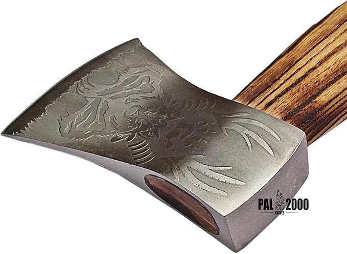 Splitting Axe Camping Chopping Hatchet Viking Tomahawk Battle Hunting Outdoor Solid Wood Handle 9912