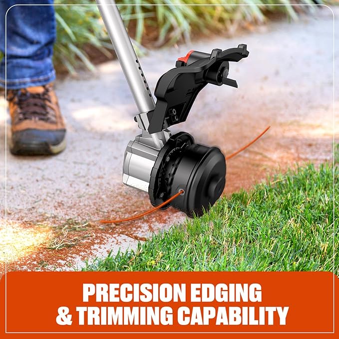SENIX X5 58V MAX* 2-Piece Cordless Yard Tool Combo Kit with 11“/13" Brushless String Trimmer Weed Wacker,520CFM 3-Speed Leaf Blower,Includes 2.5Ah Battery & Charger (S5K2B1-01)