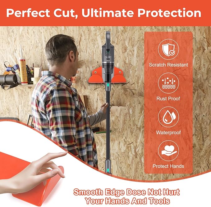 Garage Organizer Trimmer Rack, 2 Pack Heavy Duty Weed Eater Hanger Garage Storage, Wall Hanging Garden Power Tool Hanger Weedeater Rack