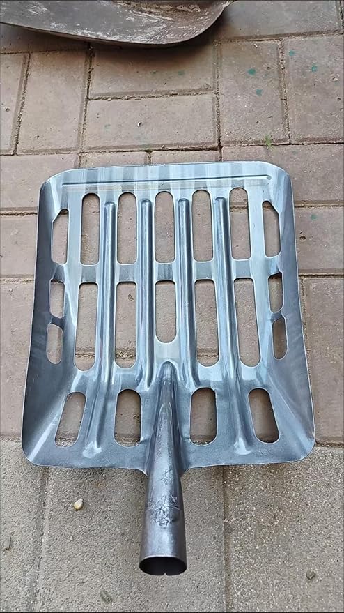 Gardening Grain Shovel, Manganese Steel Farm Sieve Shovel, Spade Collect Corn Cob with Mesh for Gardening Farm Tools