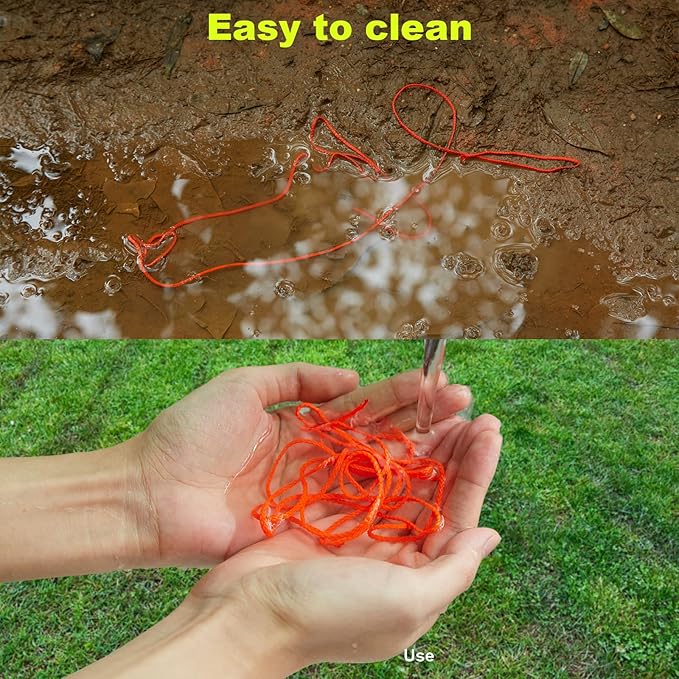 Mason Line String Line - #18 Braided Nylon String - 500 Ft Length - Nylon with Reloadable Line Reel Twine for Gardening Or Masonry Tools - Perfect Construction String (Orange)