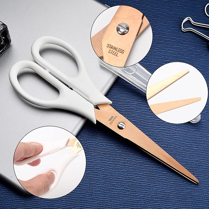 MILUSONG 9-in-1 Portable Tools Set Includes Scissors, Utility Knife, Craft Knife, Ruler, Tape Measure, Sewing Scissors, Tweezers DIY Tool Kit for The Household, Office