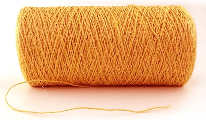 1mm x 1500 Feet Orange Jute Rope, Twine for Gardening Tomato Climbing Plant Tie Floristry Crafts Gift Wrapping Packing Decor