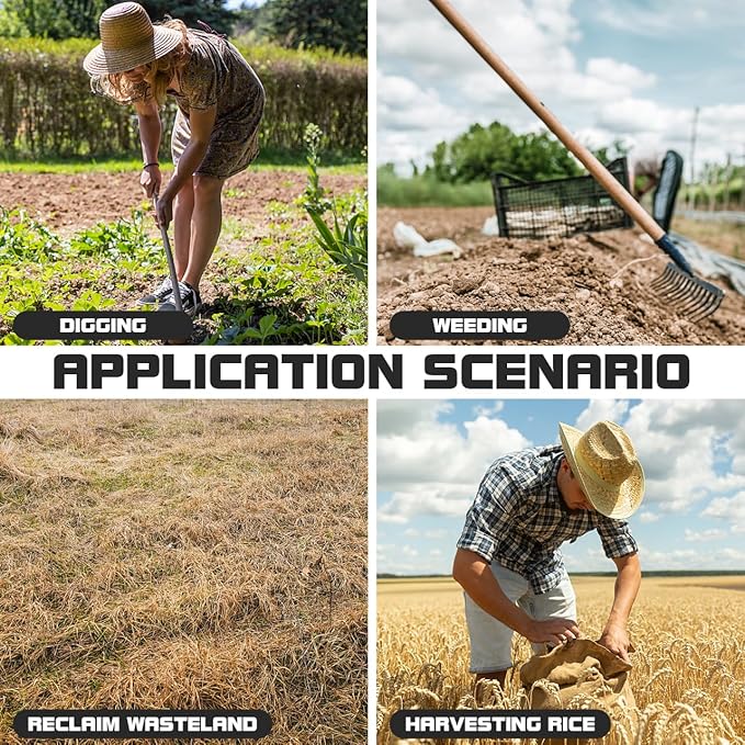 DOITOOL Hand Hoe Head Hoe Garden Tool Heavy Duty Agriculture Farming Head Round Eye Hoes Remove Grass Planting Digging Gardening Tool Weeding Hoe Head for Agriculture