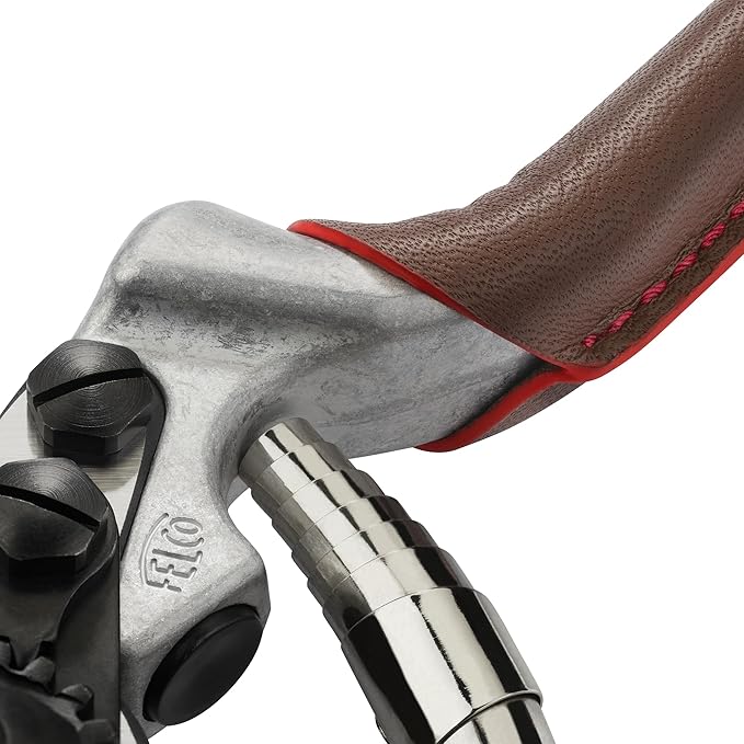 FELCO 6 ELITE Pruning Shears – 7.7" Swiss-Made Garden Clippers with Leather-Wrapped Handle for Medium Right Hands | Hand Pruners for Gardening | Garden Tool Cutter with Bypass Blade, Aluminum Body