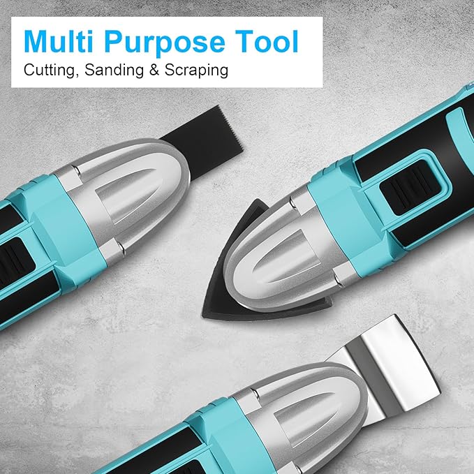 Oscillating Tool, 2.5A Oscillating Multi Tool with 3° Oscillation Angle, 22000 OPM Variable Speeds Multi-Tool Kit for Cutting, Sanding, Grinding, Scraping, 17 Accessories & Universal Interface