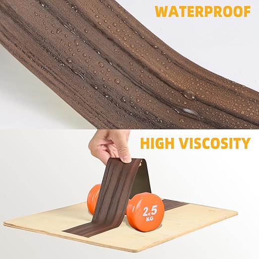 GSCIT Club Wood Grain Repair Tape, 24 inch X 15ft Self Adhesive Red Walnut Grain Repair Patch for Tables, Chairs, Baseboards, Doors, Windows, Floors, Handicraft DIY.