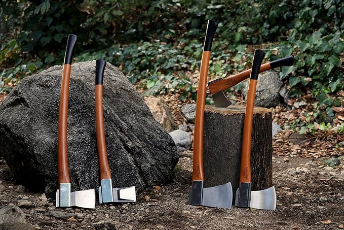 1844 Helko Werk Germany Vario Universal Axe - German Made Midsize General Purpose Felling Axe for Felling Trees, Cutting Timber, and Splitting Wood - Head 4.25lbs, Handle 30in. (Universal) #10053