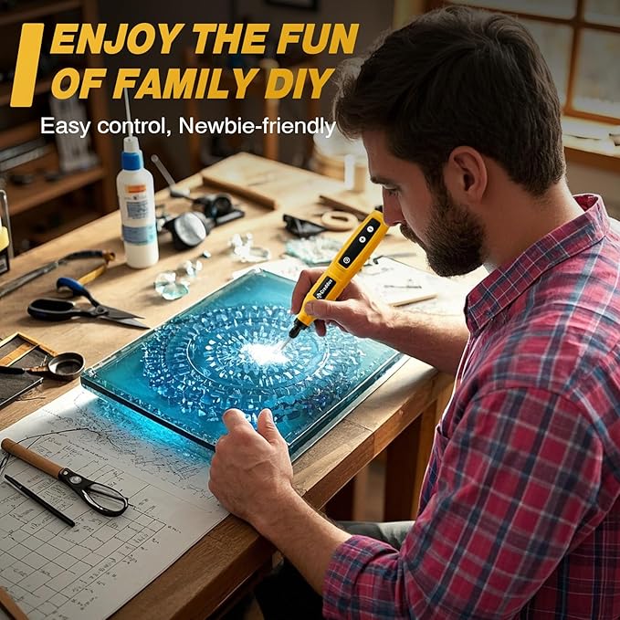 Cordless Rotary Tool,5 Speed Rotary Tool Kit With 71 Accessories,USB Charging,Multi-Purpose 4.2v Power Rotary Tools Easy Accessory Changes - Sanding, Polishing, Engraving and Cutting Yellow