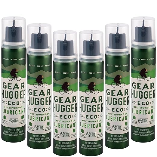 Multipurpose Lubricant - Eco-Friendly (3 oz, Pack of 6), Rust Remover - Garage Door Lubricant Spray, Door Hinge Lubricant & Lock Lubricant - Plant-Based, No Petroleum, No PTFE