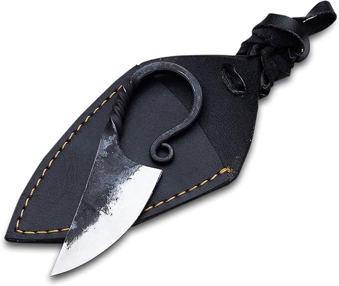 Kraatos War Axe Viking Battle Axe, Replica Ax - Handmade Forged Stainless Steel Axe Prop Tool with Viking Axe Hatchet, Solid Wood Handle Skarde, Seax Men's Gift