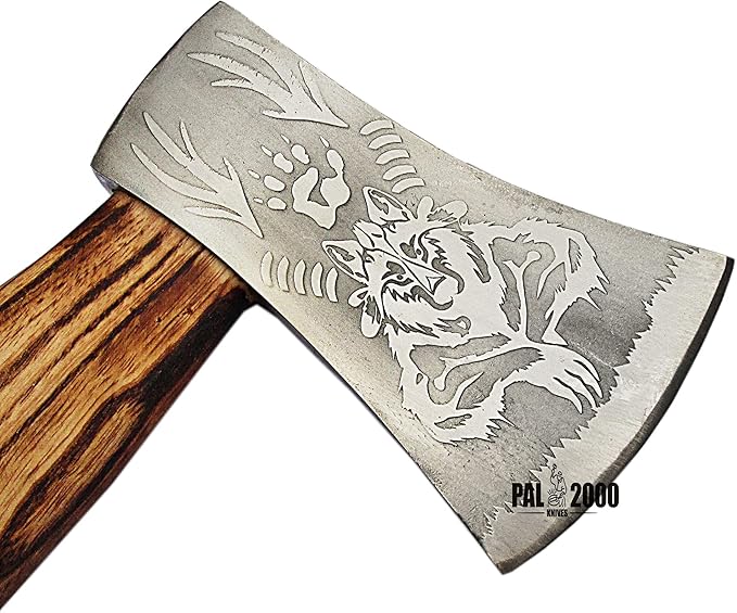Splitting Axe Camping Chopping Hatchet Viking Tomahawk Battle Hunting Outdoor Solid Wood Handle 9912