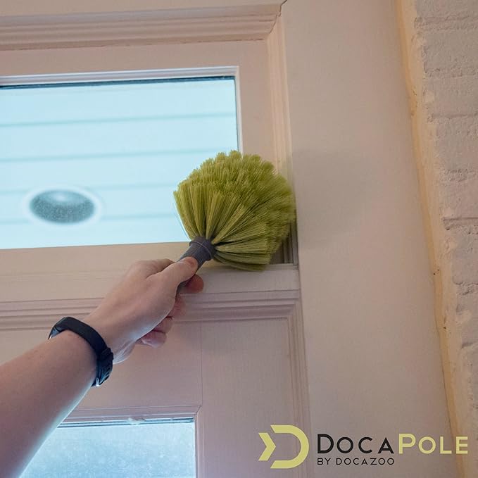 DOCA Telescoping Pole 5-12 Ft - Extension Pole for Cleaning, Feather Duster, Window Washing Kit, Paint Roller, Window Squeegee - High Reach Extendable Kit for Indoor & Outdoor - Cobweb Duster
