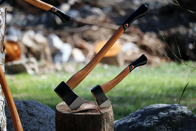 1844 Helko Werk Germany - Förster Professional Light Felling Axe for Cutting, Felling, Camping, Head 2.5 lb, Handle 28 in (Light Felling) #10451
