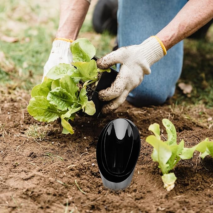 Happyyami 3pcs Bonsai Shovel Stainless Steel Garden Hand Metal Spade Shovel Bucket Spade Potted Planting Potting Cup for Home Gardening Silver