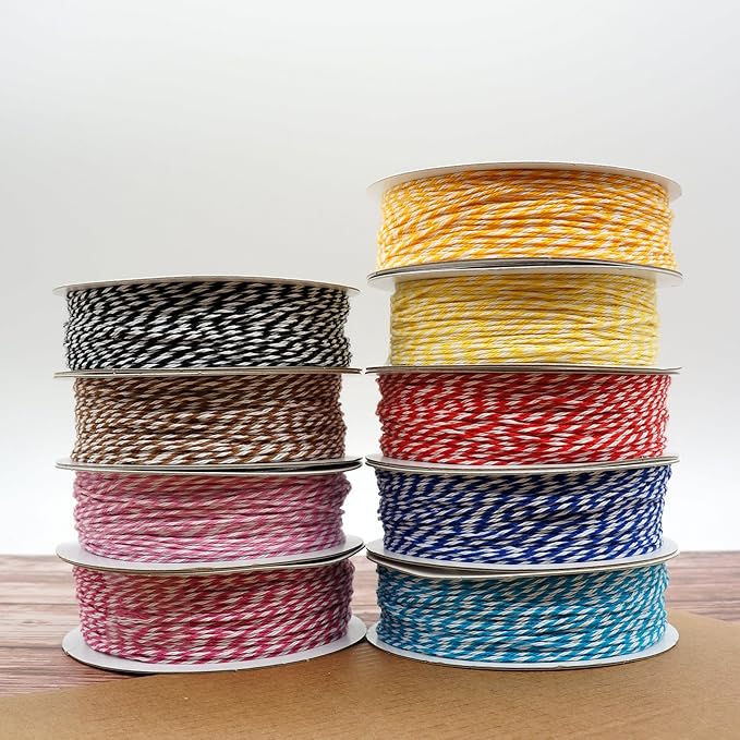 CT CRAFT LLC Bakers Twine String, for Home Decor, Gift Wrapping, DIY Crafts, 1 mm x 100 Yards x 1 Rolls, Yellow