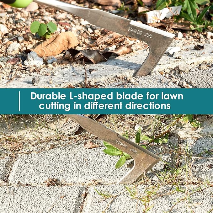 2 PCS Hand Weeder Tool Gardening Weeder Tool Garden Weeding Tool with Ergonomic Handle, Stainless Steel Garden Courtyard Lawn Farmland Transplant Gardening Plant Tool