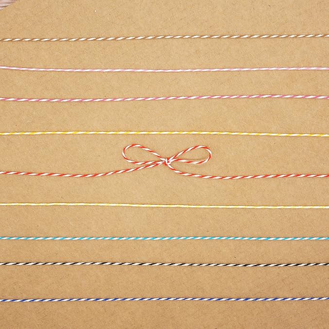 CT CRAFT LLC Bakers Twine String, for Home Decor, Gift Wrapping, DIY Crafts, 1 mm x 100 Yards x 1 Rolls, Yellow