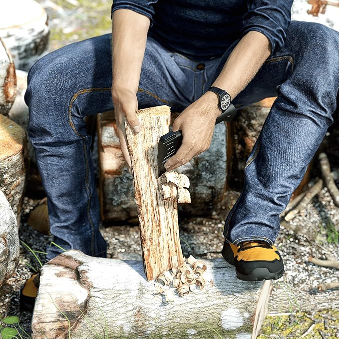 LEXIVON V9 Camping Hatchet, 9-Inch Axe | Ergonomic Grip, Lightweight Fiber-Glass Composite Handle | Protective Carrying Sheath Included (LX-V9)