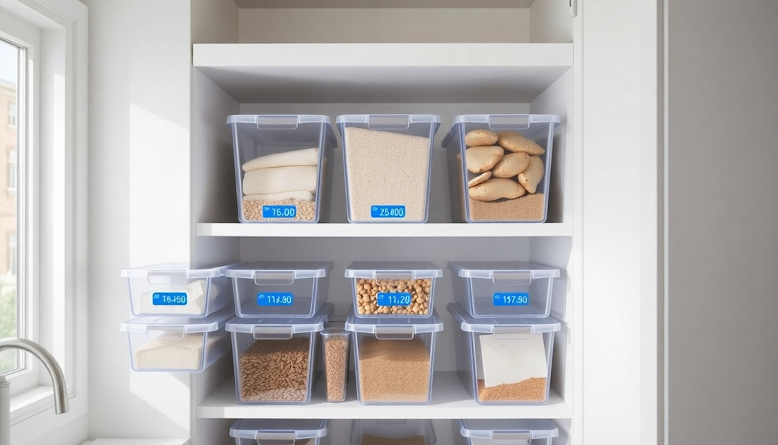 Smart Bins: Organizing Pantry & Closet