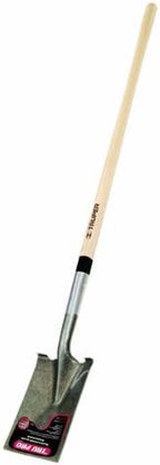 Truper 33174 Garden Spade - Extended Steps, 48-Inch Long Hardwood Handle, 14 Gauge Blade