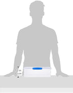Sistema KLIP IT Food Storage Container, 7 L, Airtight & Stackable, BPA-Free, Clear with Blue Clips