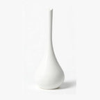 White Toilet Brush and Holder Set,Modern Bathroom Decor Closed Toilet Bowl Brush Household Cleaning Brush for Bathtub