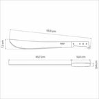 Tramontina Machete, Carbon Steel, Polypropylene Handle