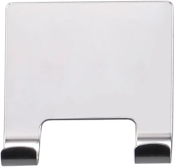 J&V TEXTILES All-Purpose Stainless Steel Shower Squeegee for Glass Doors with Adhesive Hooks, Squeegee for Shower Glass, Bathroom Household Cleaner Tool, 10 Inch (Silver)