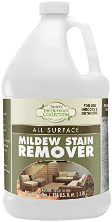 STAR RBITE O/C Mildew Stain Remover - Professional Strength, Quick-Acting, Multi-Surface Cleaner for Outdoor Furniture, Vinyl, and Grout - 1 Gallon (054400)
