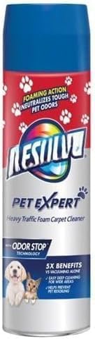 R'esolves Pet Expert High Traffic Carpet Cleaner Foam, 1 Pack 3X Pet Hair and Dirt Removal, 22oz