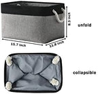 Storage Bins, Storage Cubes Storage Containers for Organizing with Handles for Organizer Bins (15.7 x 11.8 x 8.2 inches)