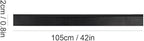 Professional Stainless Steel Handle Water Wiper Window Glass Squeegee with Replacement Rubber Blade 105cm 41inch (Black, 18in/45cm+Blade)