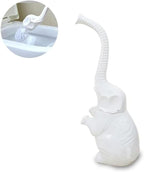 Toilet Brush and Holder Set,Modern Ceramic Toilet Bowl Brush Holder,Cute Bathroom Decor, Non-Scratch Bristles, Space-Saving White Household Cleaning Tool for Bathtub