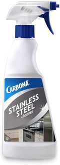 Carbona Stainless Steel Cleaner | Streak Free Formula | for Refrigerators, Sinks, & Dishwashers |16.8 Fl Oz, 1 Pack