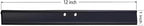 2PCS Replacement Silicon Rubber Squeegee Blade, 12 Inch Black