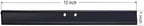 2PCS Replacement Silicon Rubber Squeegee Blade, 10 Inch Black