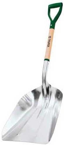 Truper 31290 Tru Tough Aluminum Scoop No.10, D-Handle, 27-Inch