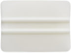 Rvinyl Lidco Rounded Corner Teflon Squeegee in White - 3" - Rigid Tool for Vinyl, Graphics & Tapes Installations - Non Stick, Adhesion Resistant Design with Ribbed Profile