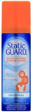Static Guard Spray Travel Size, Eliminates Static Cling, Fresh Linen and Original, 1.4 Ounce (Pack of 6) - with Make Your Day Mini Lint Roller