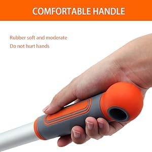 Professional Window Squeegee Cleaner, 2 in 1 Shower Squeegee with Extension Pole, 62‘’ Telescopic Window Washing Equipment with Bendable Head, Glass Cleaning Tools for Indoor/Outdoor High Window