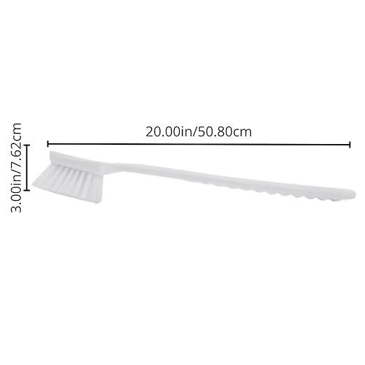 SPARTA 40501EC09 Plastic Large Scrub Brush, Kitchen Brush, Utility Brush With Long Handle For Cleaning, 20 Inches, Green