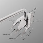 Stainless Steel Weed Puller, Manual Hand Weeder Tool, Garden Weeding Tool for Yard