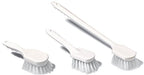 SPARTA 4054500 Polyester Utility Scrub Brush, Scrub Brush, Cleaning Brush With Hanging Hole For Kitchen, Restaurant, Home , 8 X 3 Inches, White