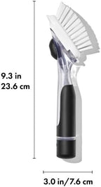 OXO Good Grips Soap Dispensing Dish Scrub Brush, Cleaning Brush for Kitchen